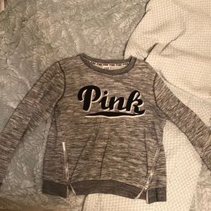 Grey pink sweatshirt